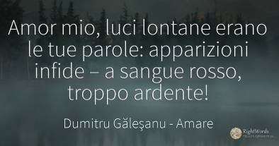 Amor mio, luci lontane erano le tue parole: apparizioni...